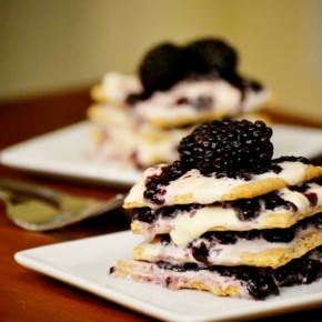 Black and Blue Icebox Cakes